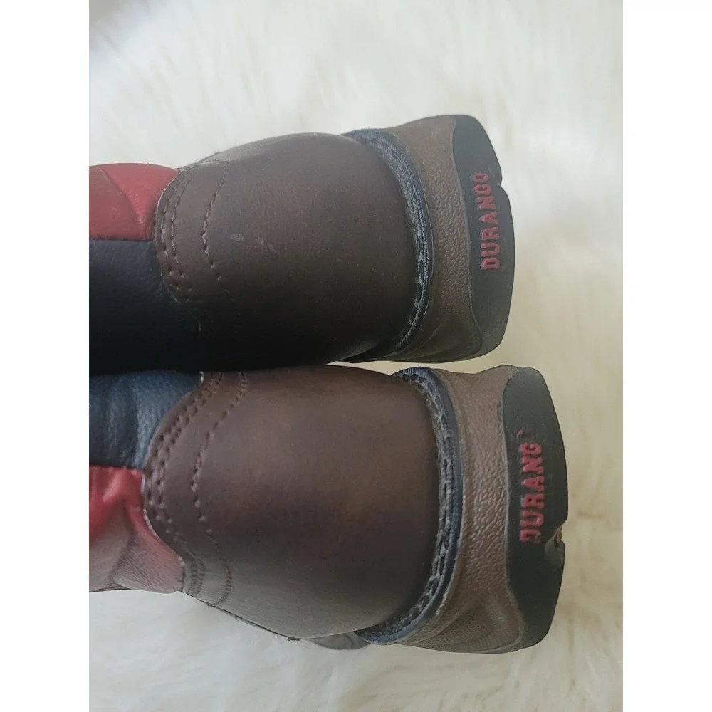 Durango Lil' Kid's Western Boots Size 5M Brown Texas Flag Star Square Toe BT246
